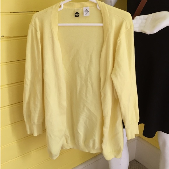 BP yellow cardigan sz S