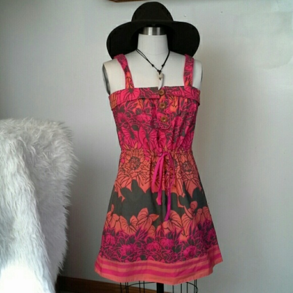 Tropical floral dress