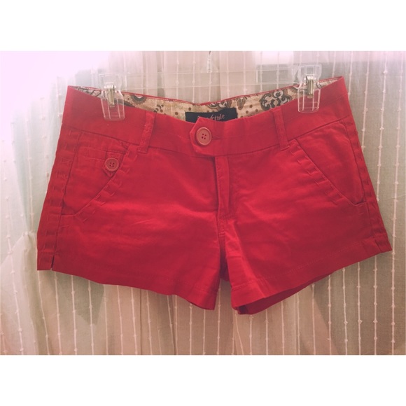 Red Freestyle Stitched Shorts 👣❤️