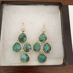 Turquoise chandelier earrings