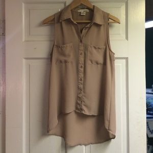 Champagne chiffon top