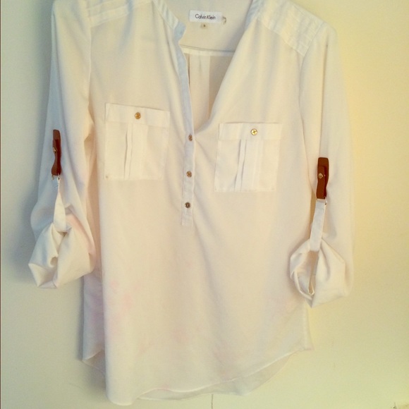 White harbor like silk blouse