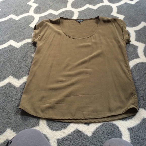 Eileen fisher short sleeve silk tunic