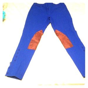 Blue & Brown Polo Ralph Lauren Riding Skinny Jeans