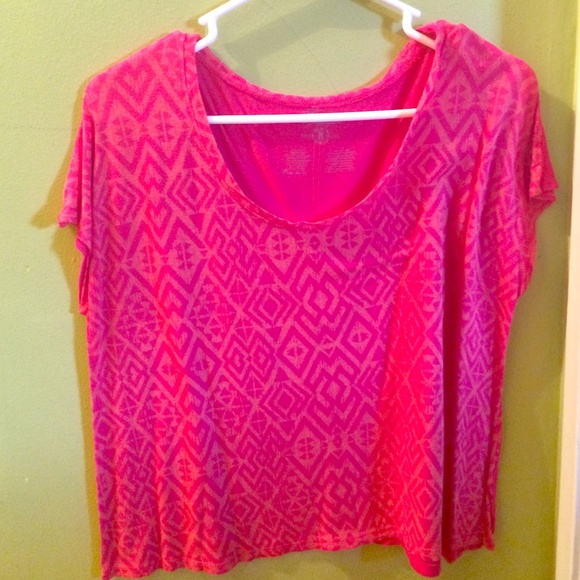 Orange and pink top