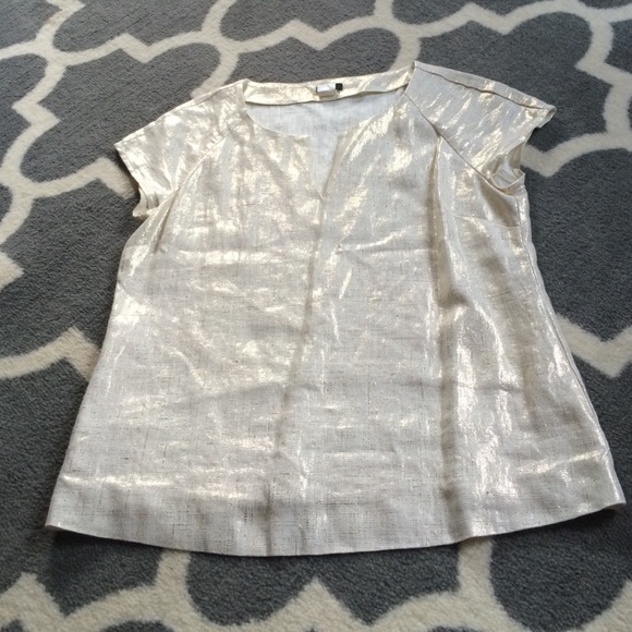 JCREW linen shimmer tunic