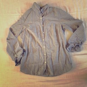 J.Crew Indigo Microstripe Shirt