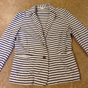 Striped J Crew Blazer