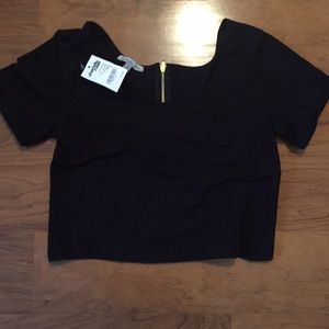 Black Crop Top