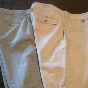 2 pair-EDITOR TROUSER SHORT/ANN TAYLOR SHORT