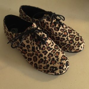 leopard studded shoes