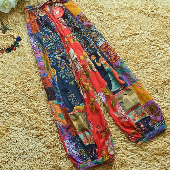 Flora Gypsy Palazzo Pants