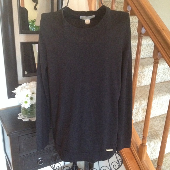 NWT MICHAEL KORS Crew Neck Sweater w/Cowl Scarf. M