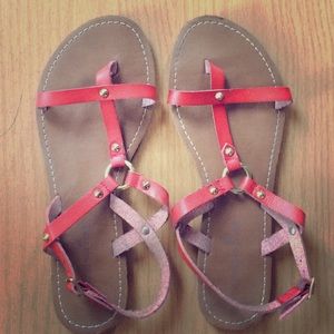 T-Strap Gladiator Sandals