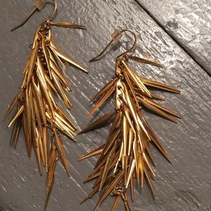 Alexis Bittar gold earrings