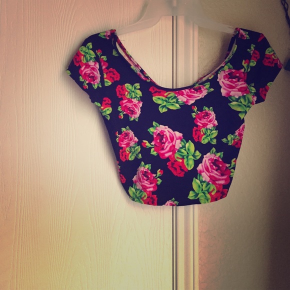Floral crop top