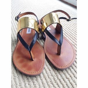 Steve Madden Gold Plate Sandals