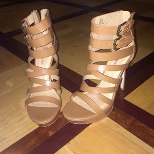 Brown Strappy Heels