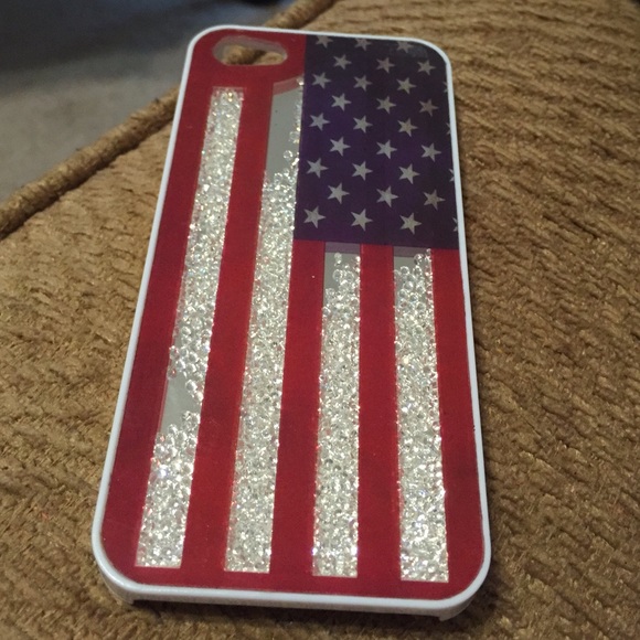 iPhone 5 American Flag Bead Phone Case