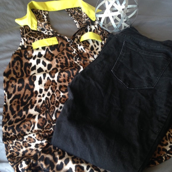 Cheetah Neon Top