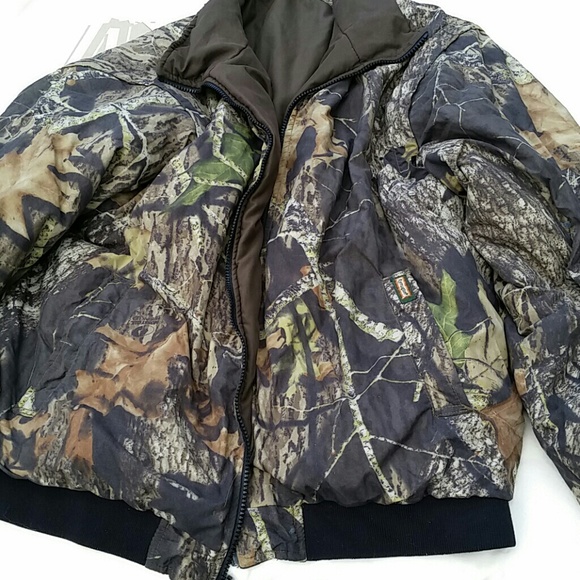 Camouflage bubble jacket