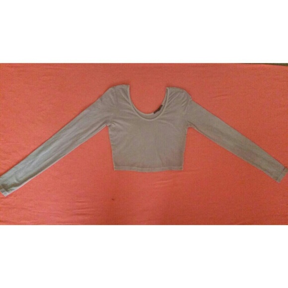 Truly Madly Deeply-- long sleeve crop top