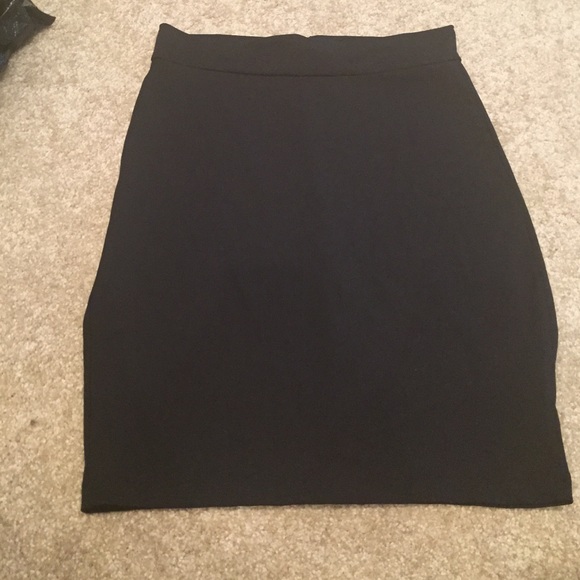 Black tube skirt