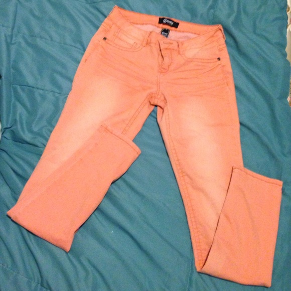 Brand new never worn orange skinny jeggings.