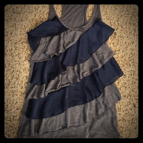 Eyelash Couture Ruffled Tank Top