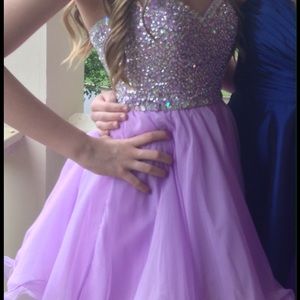 Short Strapless Party Dress by Mori Lee