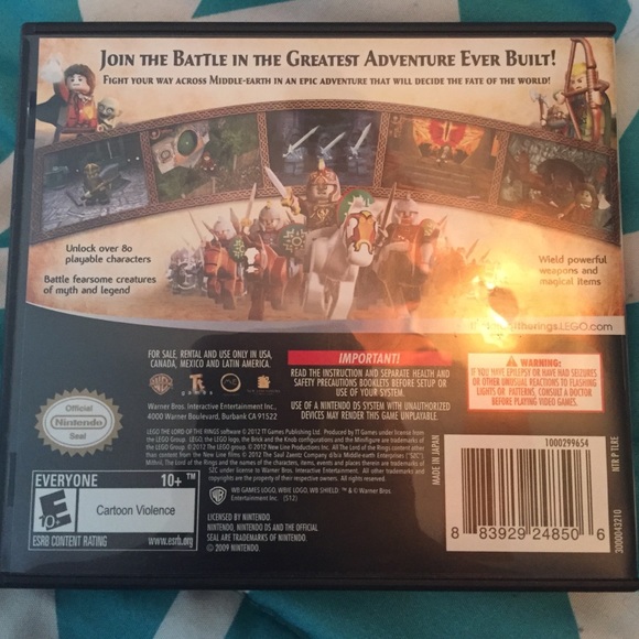 Lego LOTR Nintendo DS game - Picture 2 of 3