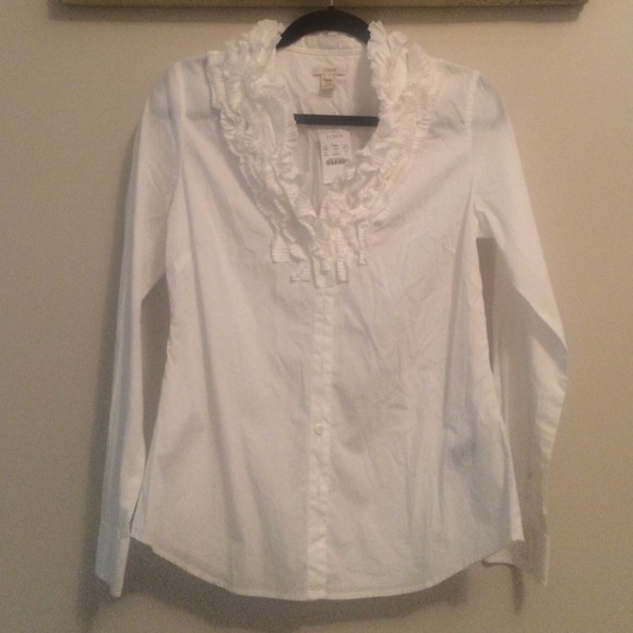 White never worn J. Crew blouse