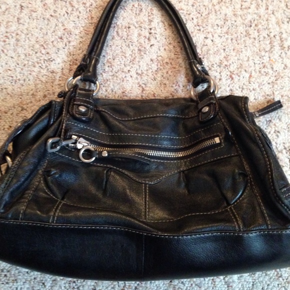 ❌Bundled❌Black leather Fossil purse/handbag