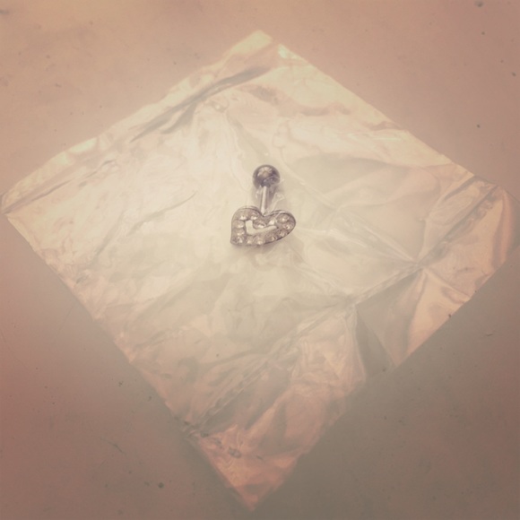 Heart cartilage earring