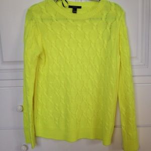 Bright yellow sweater