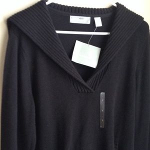 Liz Claiborne out wear Black sweater L