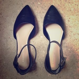 Black Franco Sarto flats
