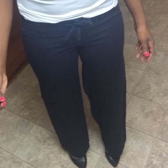 Dark blue linen pants