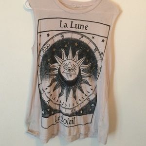 urban outfitters "La Lune" tank top