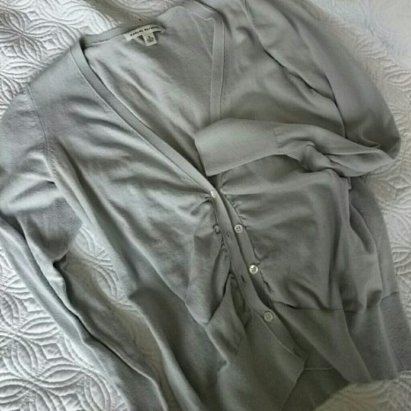 Banana Republic Sea foam minty gray cardigan