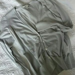 Banana Republic Sea foam minty gray cardigan