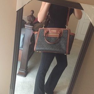 Michael Kors large  PVC selma zip satchel