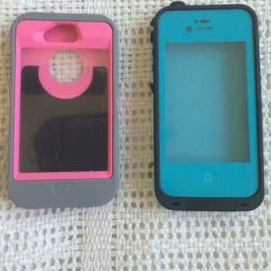Iphone 4 otterbox and life proof case