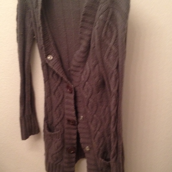 Gray knit cardigan - Picture 1 of 1