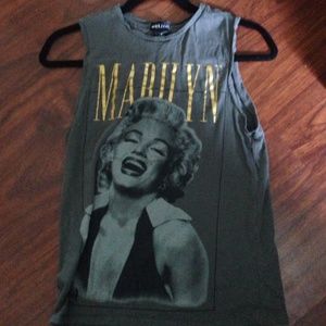 Wet seal Marilyn Monroe muscle tee size S
