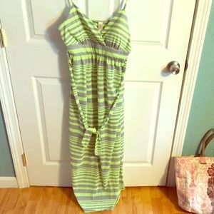 Long neon spring/summer dress