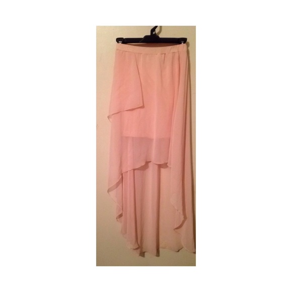 Pink water fall skirt