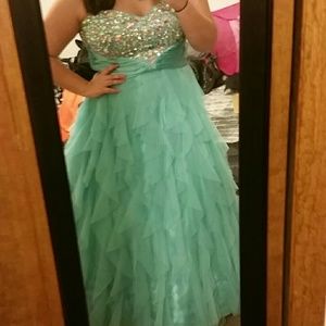Teal Prom Dress