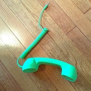 Lime green cell phone receiver