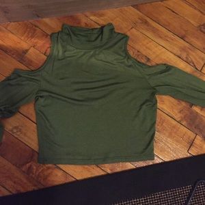 Off shoulder crop top